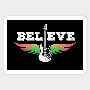 Believe Colorful Guitar Wings S-Style Electric Guitar Sticker